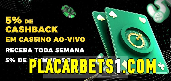 Promoções do cassino ao Vivo placarbets
